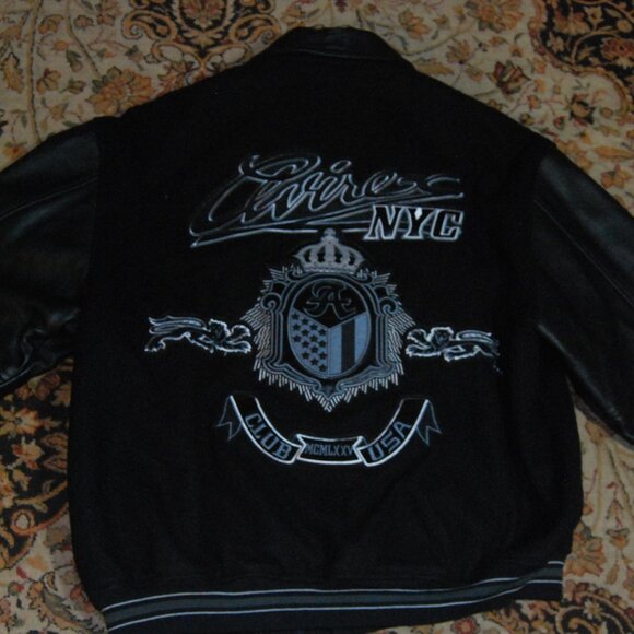 USED— Rare Vintage Avirex 90s NY Hooded American Varsity Jacket MCMLXXV club USA - Picture 9 of 16